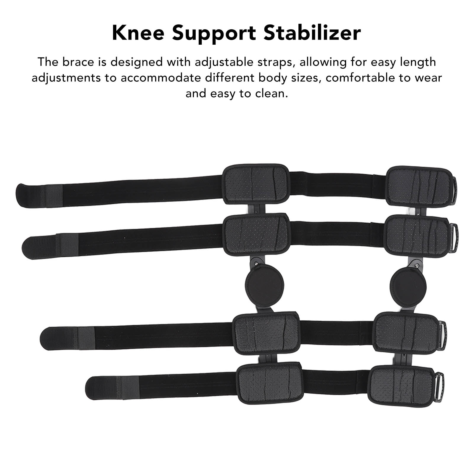 Adjustable Hinged Knee Brace, Profession Pravtical Hinged Knee Brace Adjustable Adult Leg Support Knee Support Orthosis For Post Op Knee Injury Recovery