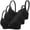 Purple, variant on 3 Pack Wireless Jelly Bras for Women JIANLAI Unpadded and Unlined Wireless Bra, Perfect Racerback Everyday Lingerie