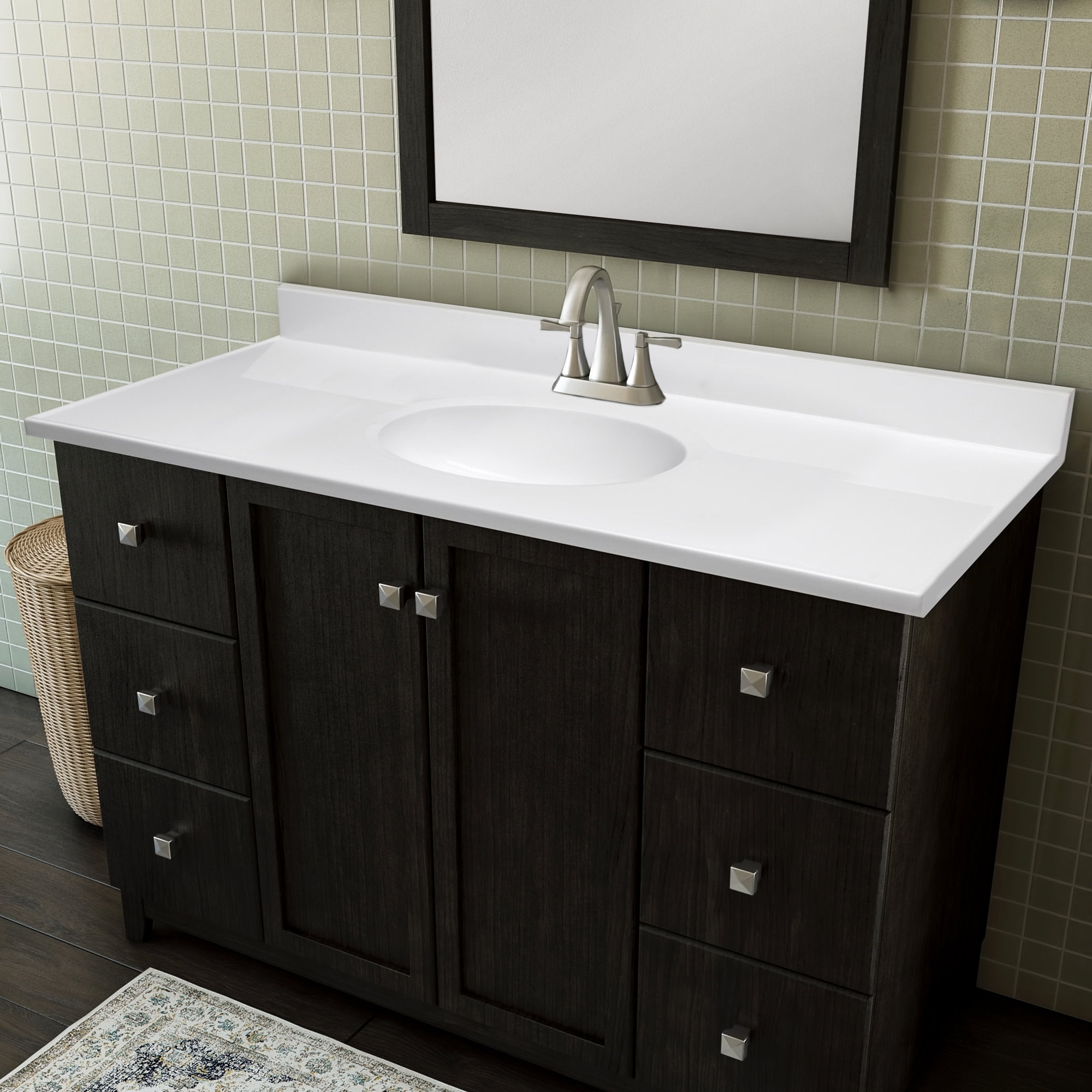Design House Cultured Marble Vanity Top 49x19 Design House Cultured Marble Vanity Top 49x19
