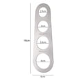 thumbnail image 5 of NIBOLOG 4 Holes High Accuracy Spaghetti Ruler 430 Stainless Steel Portion Control Spaghetti Measurer Kitchen Utensils, 5 of 8