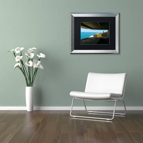 Trademark Fine Art "Castillo de San Felipe del Morro 9" Canvas Art by CATeyes, Black Matte, Silver Frame
