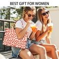 thumbnail image 5 of Large Capacity Tote Bag,Strawberry Plants Fruit Heart Handbag Fashion Luxury Tote Bag,15.7"x13"x 5.1" Inches,Laptop Compatible, 5 of 6