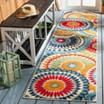 thumbnail image 1 of Safavieh Cabana Marina Suzani Outdoor Area Rug, 1 of 8