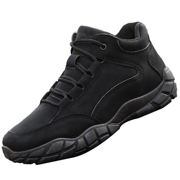 NOKIO Men's Mid Top Sneakers Lightweight Breathable Ankle Sport Shoes Comfortable Non-S𝗅ip Outdoor Athlet𝗂c Shoes for Hiking Jogging Running Climbing Camping
