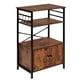 thumbnail image 4 of Mueble de Cocina con almacenamiento y 8 ganchos, gabinete de cocina de 3 niveles, Marrón FurnitureR Moderno, 4 of 5