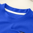thumbnail image 5 of Caqnni Girls Two Piece Sets Short Sleeve Tshirts and Drawstring Shorts With Pockets Summer Outfits Size 6-14 2Pcs Summer Playwear Beach Outfits 6-12 Months,Blue, 5 of 6