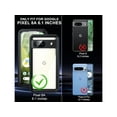 thumbnail image 2 of for Google Pixel 8A Case Waterproof Pixel 8A Case with Built-in Screen Camera Protector 360° Protection Du Sandproof Shockproof Anti-Scratch Case for Pixel 8A 6.1" -Black, 2 of 7