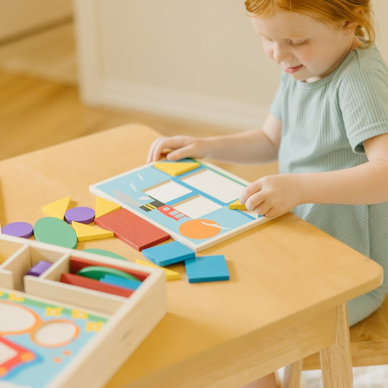 Melissa and doug wooden pattern cheap blocks