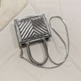 thumbnail image 4 of Bolso de mujer PU cuero acolchado Casual mujer monedero niñas embrague (plata) Ehuebsd Para Estrenar, 4 of 9