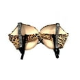 thumbnail image 3 of Victoria's Secret Shine Rhinestone Logo Strap Bombshell Add 2 Cups Push Up Swim Top Leopard Size 36B NWT, 3 of 3