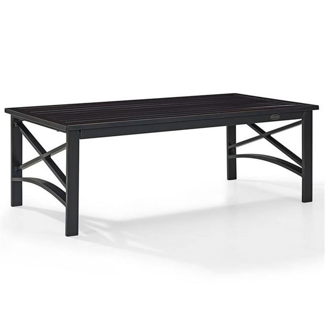 Crosley Furniture Kaplan Metal Patio Coffee Table in Oil Rubbed Bronze