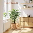 thumbnail image 6 of Greenatural Wicker Trash Can, 14x14x11 in Handwoven Water Hyacinth Waste Basket with Lid, 6 of 6