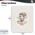 thumbnail image 4 of Stupell Industries Cottage Nursery Ballerina Cat Striped Canvas Art, 36 x 48, by LSR Design Studio, 4 of 8
