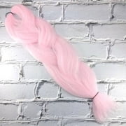 48 Glow in the Dark Braid Kanekalon Crochet Hair Pink Cotton Candy by RastAfri