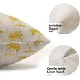 thumbnail image 6 of Yellow Tree Lumbar Pillow Covers 12X20 Inch Set of 2 Coastal Tropical Plants Coconut Trees Decorative Pillow Cases Summer Beach Vintage Cushion Case Hawaiian Home Decor for Sofa Couch Outdoor, 6 of 6