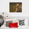 thumbnail image 5 of ARISTURING  Canvas Print Wall Art Fox Portrait in the Autumn Landscape Animals Wilderness Photography Modern Art Rustic Scenic Relax/Calm Multicolor for Living Room, Bedroom, 20x16in, 5 of 6