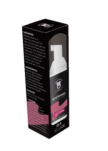 Bright White Diamond Clear Foam Retainer Cleaner for Invisalign, & Dentures