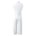 thumbnail image 6 of Chuancc Womens Summer Jumpsuits Dressy Casual One Piece Outfits Sleeveless V Neck Wide Leg Pants Rompers with Pockets White XL, 6 of 6