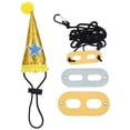 thumbnail image 1 of 1 set lagarto sombrero leash halloween mascota traje mascota lagarto decorativo sombrero, 1 of 8