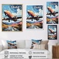 thumbnail image 4 of Designart "Skyward-Bound Plane In Pop Art I" Plane Floater Framed Canvas Wall Art, 4 of 5