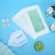 thumbnail image 4 of 40 tiras de cera para depilación, papel depilatorio, 4 algodones de limpieza, juego de depilación, 4 of 14