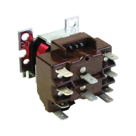 (Price/Each)Honeywell R8222B1067 Spdt Relay, 24V Ac Coil, Double Qc Coil