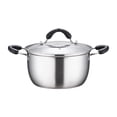 thumbnail image 1 of Tnarru Marmite en Acier Inoxydable avec Couvercles Casserole de Cuisine Résistante à la Rouille Durable Double Poignées Grande, 1 of 8