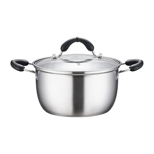 simhoa Stainless Steel Stockpot with Cover Large Boiling Strew Simmer Induction Pot