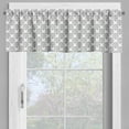 thumbnail image 2 of Ambesonne Garden Valance Pack of 2, Leaves Circles, 54"X12", Grey White, 2 of 5