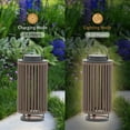 thumbnail image 5 of Outdoor Solar Lanterns Patio Decorative Floor Lights Aluminum Braided Rope Lantern with Handle,2 Pieces Brown, 5 of 7
