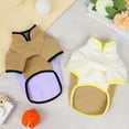 thumbnail image 5 of Fall/winter New Hong Kong Wind Pocket Two-legged Velvet Color Matching Polar Fleece Dog Clothes Warm Fashion Pet Clothing Purple, 5 of 9