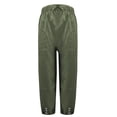 thumbnail image 4 of yunLCZ Women's Straight Leg Pants High Wa Women's Capri Pants High Waist Drawstring Bottom With Button Cotton Loose Casual Trouser With Pockets, 4 of 4