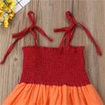thumbnail image 3 of Robe Fille Arc-en-Ciel Vêtements d'Automne Enfants Robe Colorée Enfants Robe Sans Manches Coton Longue Robe, 140cm, 3 of 6