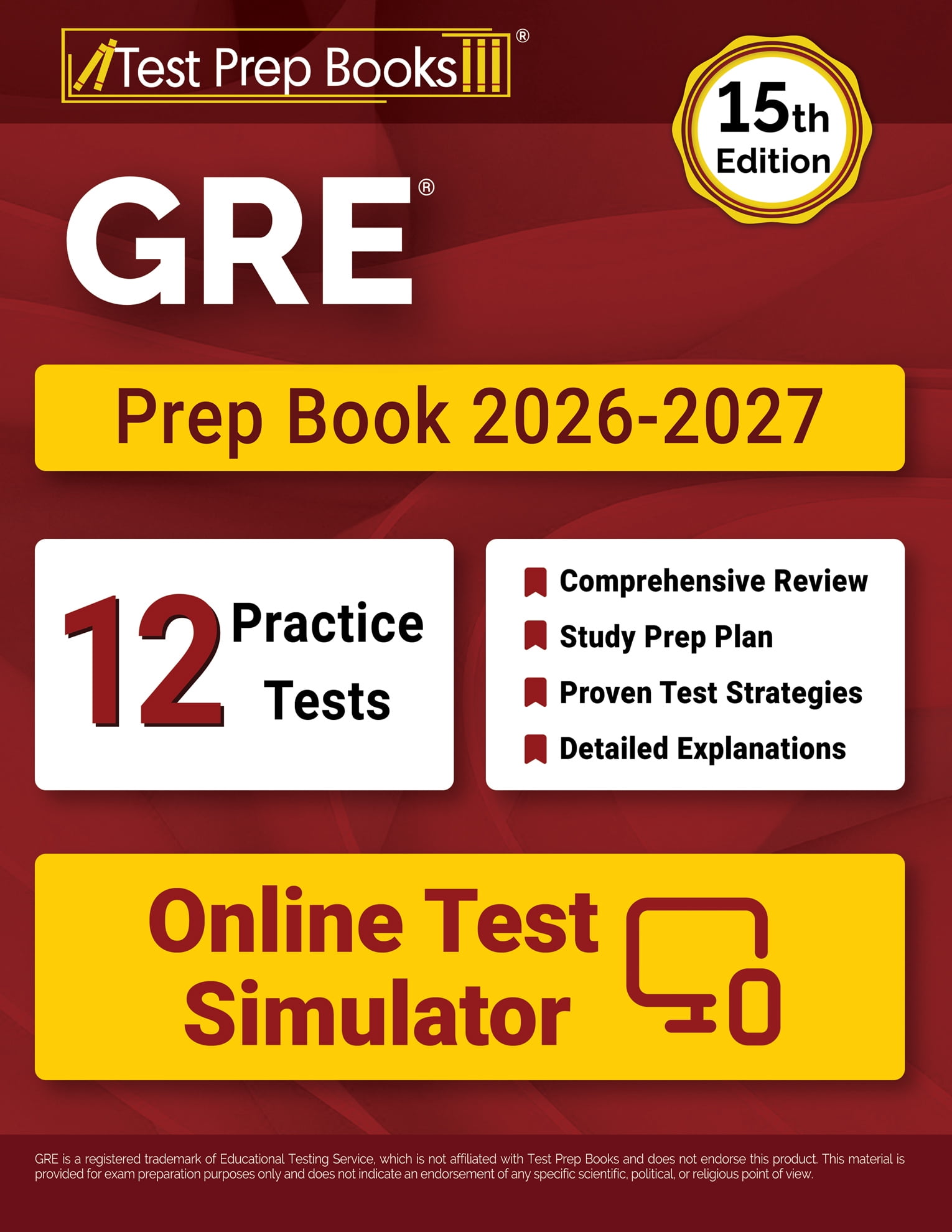 GRE Prep Book 2025-2026: 5 Practice Tests and GRE Study Guide [2nd