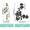 thumbnail image 3 of 4Pairs Embroidery Lace Flower Patches Iron on Patches Sew on Patches Floral Lace Appliques, 3 of 9