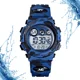 thumbnail image 2 of Reloj Niños Deportivo Luminoso Impermeable Camuflaje Militar Color de la correa Azul marino, 2 of 4
