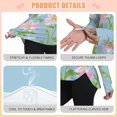 thumbnail image 4 of FORMRS Womens Long Sleeve Shirts UPF 50+ Sun Protection Quick Dry Fishing Hiking Tops, Size S-2XL, Blue Floral, 4 of 8