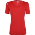 thumbnail image 1 of Reebok Volt Camiseta básica de rendimiento con cuello en V para mujer, rojo, XXXX-Large, 1 of 1