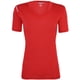 thumbnail image 1 of Reebok Volt Camiseta básica de rendimiento con cuello en V para mujer, rojo, XL, 1 of 1