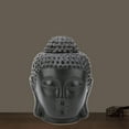 thumbnail image 2 of Buddha Incense Burner,Black Buddha Head Shaped Essential Oil Diffuser Buddha Candle Holder Proven Performance, 2 of 9
