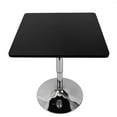 thumbnail image 6 of Black Adjustable Height Bar Table Square Tabletop 360 Degrees Rotate Stainless Steel, 6 of 12