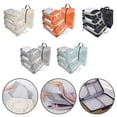 thumbnail image 4 of Juego de almacenamiento de compresión de malla Bolsa de lona impermeable de nailon Bolsa de zapatos con cordón, 4 of 10