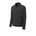 thumbnail image 3 of Sport Tek Male Mock Neck Pullover St281 Black Hthr 4X-Large, 3 of 4