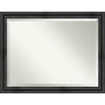 thumbnail image 5 of Rustic Pine Black Beveled Wood Bathroom Wall Mirror, 5 of 5