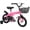 Pink, variant on 12 inch Kids Bike with Training Wheels, Children Bike with Adjustable Handlebar, Kids Bicycle for Boys Girls Toddlers Age 3-5, 2-in-1 Red Toddler Bike