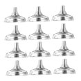 thumbnail image 4 of EXHUMKY 12Ud Base Redonda De Metal Plateado Para Mástil Ideal Para Jardín Y De Fútbol, 4 of 8