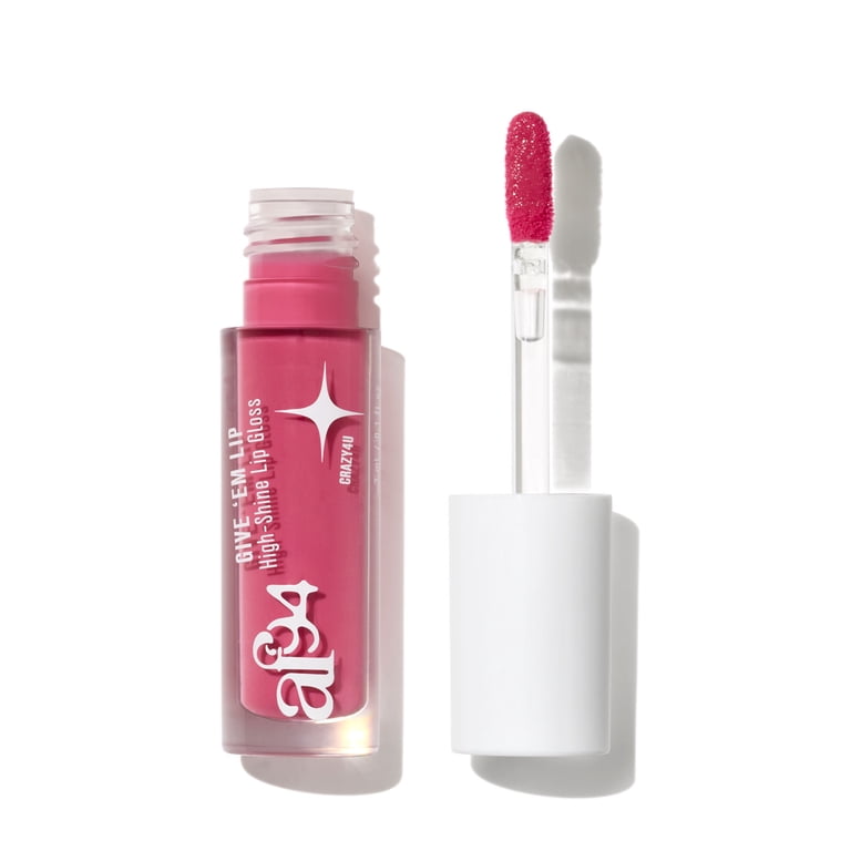 af94 Give Em Lip High Shine Lip Gloss, Crazy4U, Pink - Walmart.com