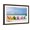 Brown Frame, variant on Art.com Ocean City, New Jersey - Colorful Beach Chairs Stretched Canvas Print Wall Art by Lantern Press, 18" x 12"