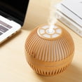 thumbnail image 2 of Aromatherapy Oils for Diffuser,Circular Retro Style Hollowed Out Wood Grain Aromatherapy Machine Humidifier Oil Purification And,In and Out, 2 of 3