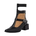 Ankle Boots for Women Pointy Toe Ankle Boots Heel Boot Square Heel